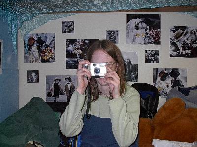 Elise with a camera
