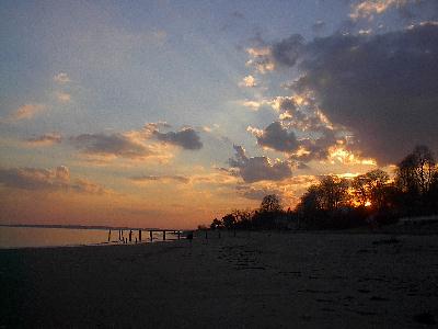 West Beach at sunset