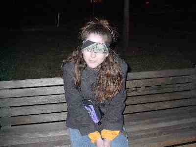 Blindfolded.. in the cold... at 4:30 am....